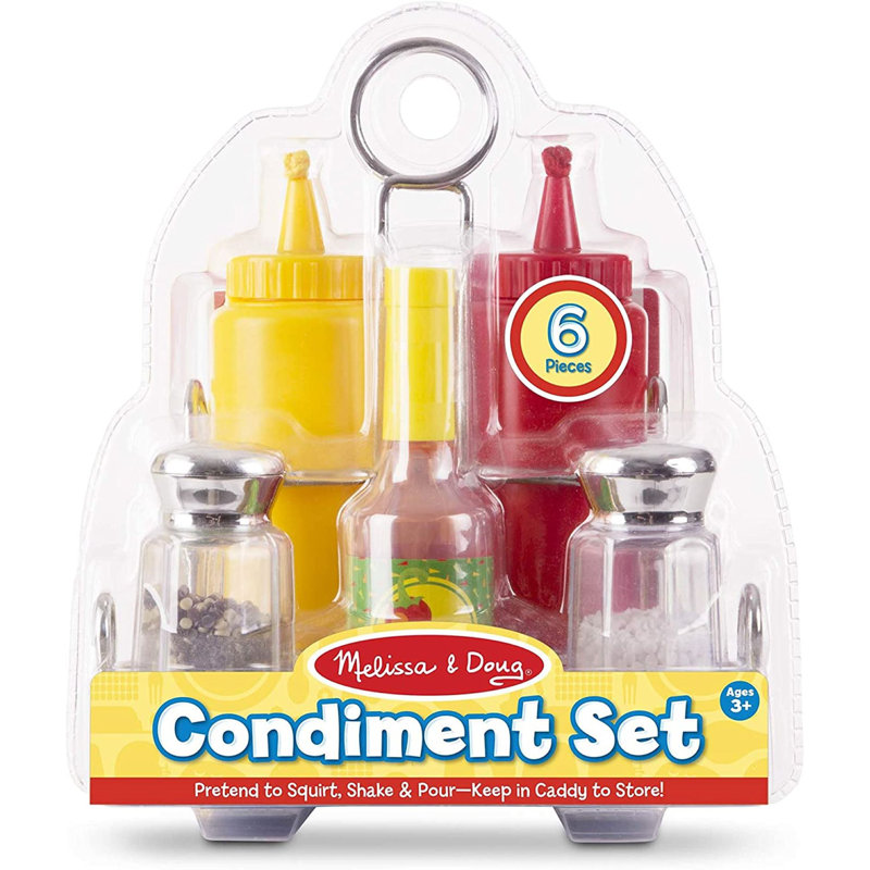 Melissa Doug 6 Piece Melissa Doug Let s Play House Condiment Set Learning Tools Reviews Wayfair